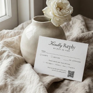 Código QR Foto Branco RSVP