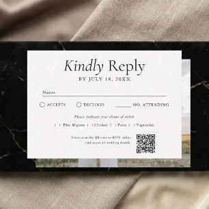 Código QR Foto Branco RSVP