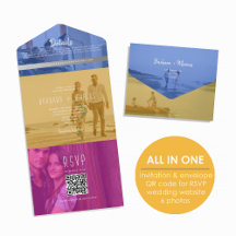 Código QR Foto Colorida Casamento