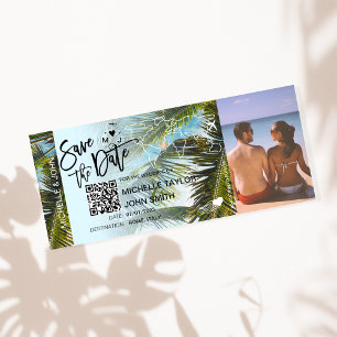 Código QR Foto Salve o Cartão de Embarque da Data 