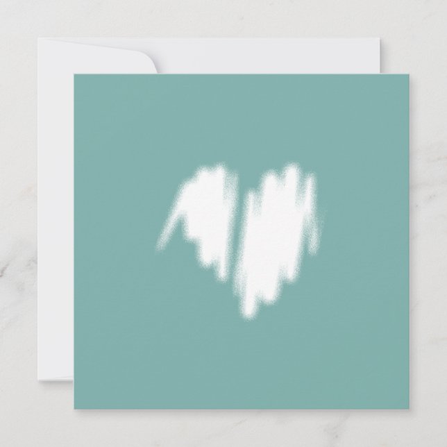 Código Qr Grafite Coração Branco Pulverizado (Frente)