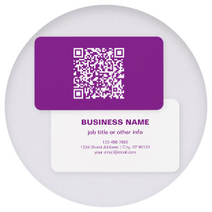 Código QR instantâneo com URL do seu site Roxo