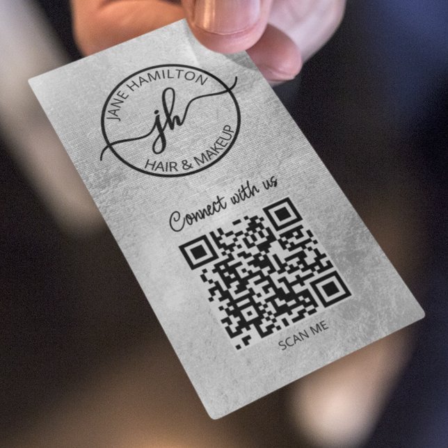Código QR Logotipo comercial Cartão de visita Silv (Criador carregado)