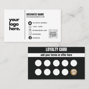 Código Qr Logotipo de Design de Cartão de visita c