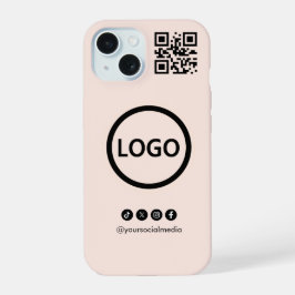 Código QR Negócios Mídia Social Rubor iPhone 15