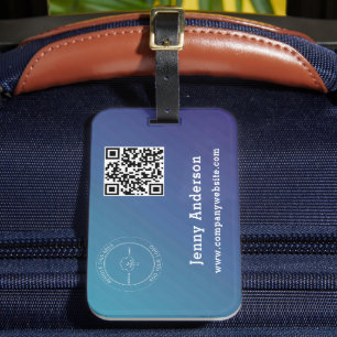 Código QR Nome comercial & Etiquetas de logotipo e