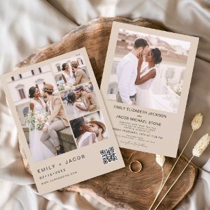 Código QR Orçamento Convite para Casamento Teracot