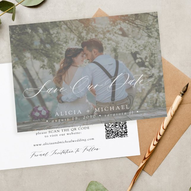 CÓDIGO QR orçamento elegante foto casamento salvar (Criador carregado)