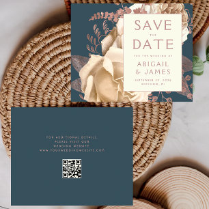 Código QR Orçamento Floral Turquesa Casamento Salv