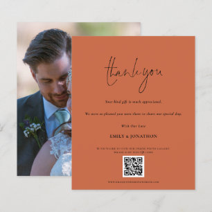 Código QR Orçamento Foto de Casamento Terracotta O