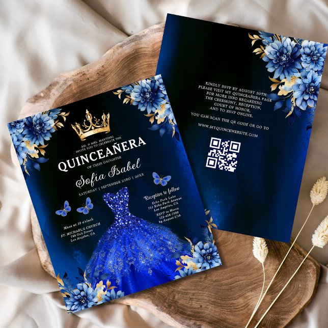 Código QR Orçamento Quinceanera Royal Princesa Azu (Criador carregado)