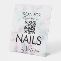 Código QR para Agendamentos do Salão de Unhas de M