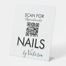 Código QR para Citações de Salão de Unhas Minimali