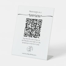Código QR pedido de revisão de pequena empresa YEL