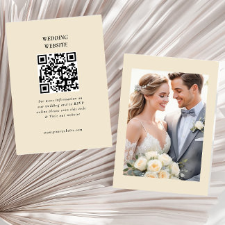 Código QR personalizado de foto moderno| RSVP | Sí