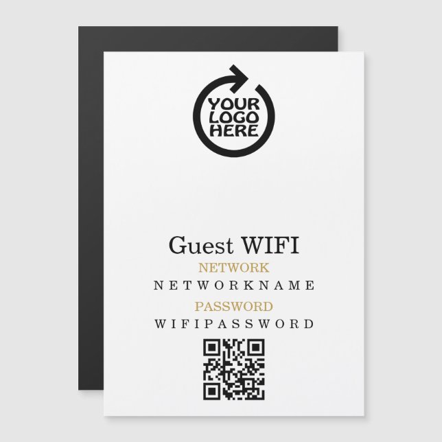 Código QR Personalizado de Rede de Logotipo de Sen (Frente/Verso)