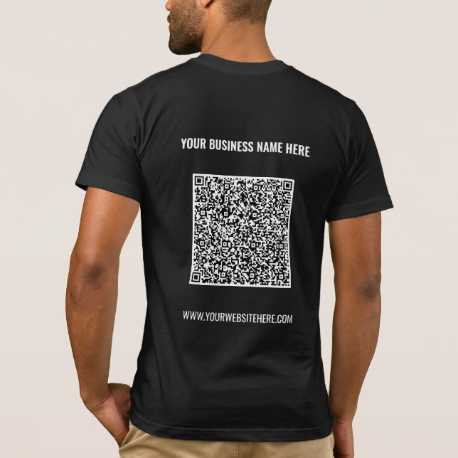 Código QR personalizado e Modelo de Camisa de Negó (Verso)