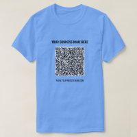 Código QR personalizado e texto para sua camisa co