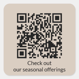 Código QR Personalizado Gerar URL Adesivo Quadrado