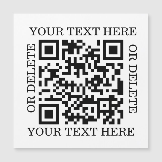 Código QR Personalizado para Escanear (Frente)