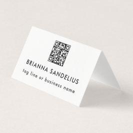 Código QR Preto e Branco Moderno Profissional