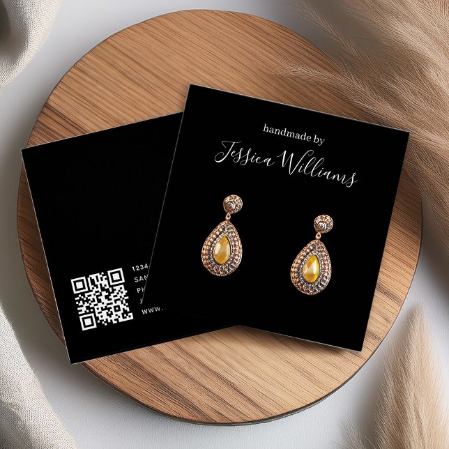 Código QR preto e placa de exibição com gravação d (Criador carregado)