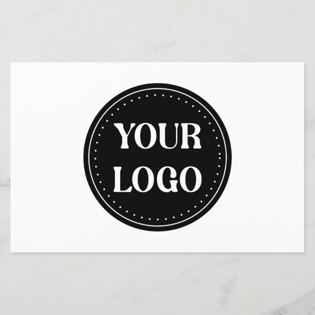 Código QR preto elegante e elegante (Frente)