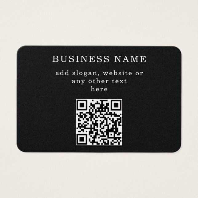 Código QR promocional empresarial  (Frente)