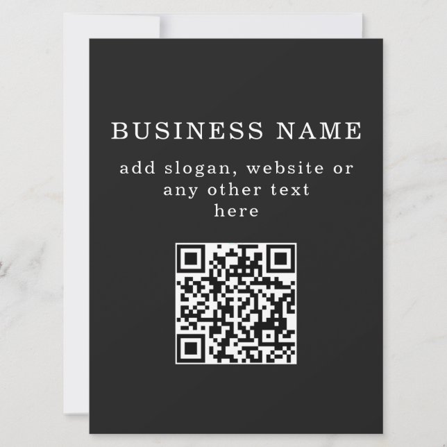 Código QR promocional empresarial (Frente)