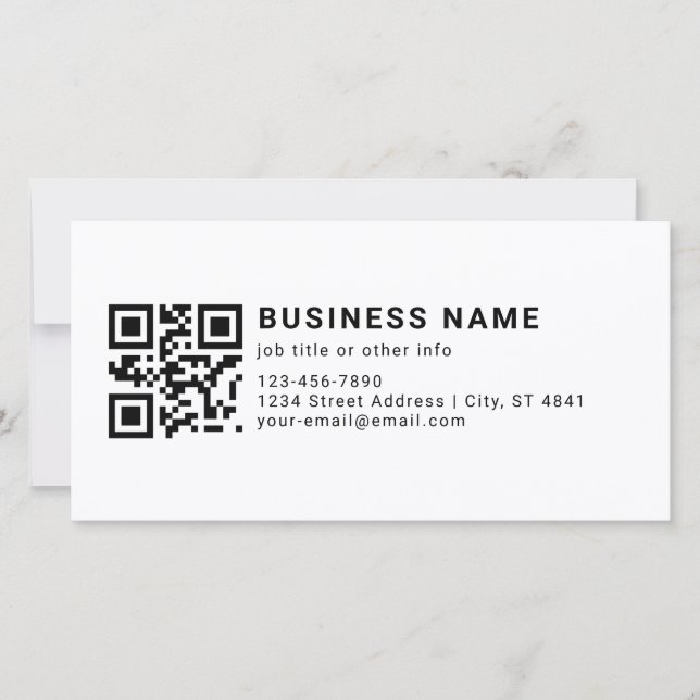 Código QR Promocional Empresarial (Frente)