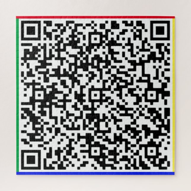 Código QR Quebra-cabeça do quebra-cabeça do seu pr (Vertical)