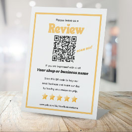 Código QR retroativo 'nos deixe uma revisão' YELP 