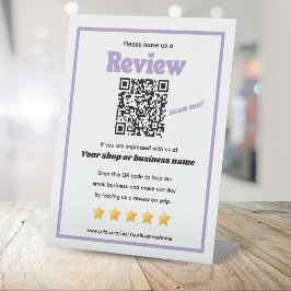 Código QR retroativo 'nos deixe uma revisão' YELP 