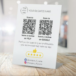 Código QR revisão de pequenas empresas GOOGLE e YE