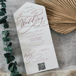 Código QR Romântico Rosa Dourado O Casamento De