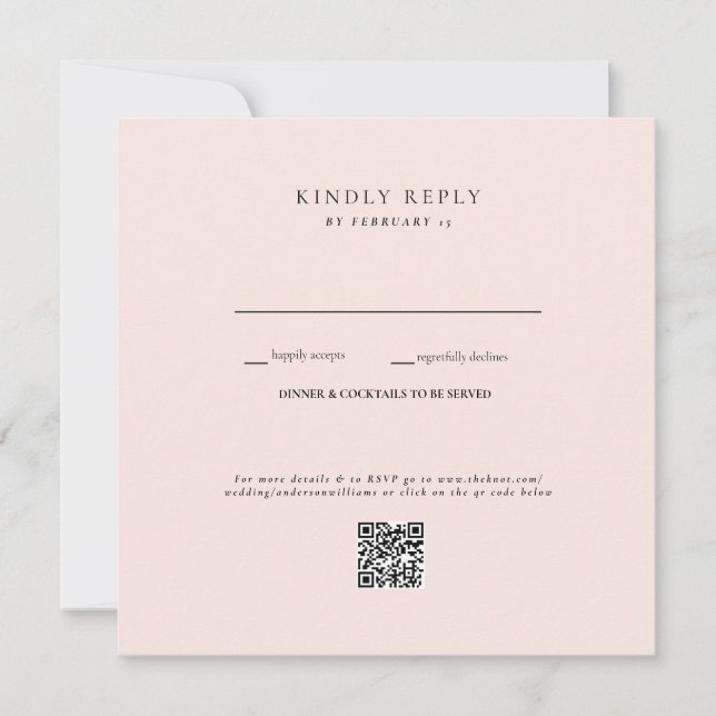 Código QR RSVP Casamento Rubor (Frente)