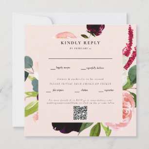 Código QR RSVP de Código QR de Casamento Quadrado