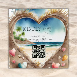 Código QR RSVP Praia Oceano Tropical Inserção de C