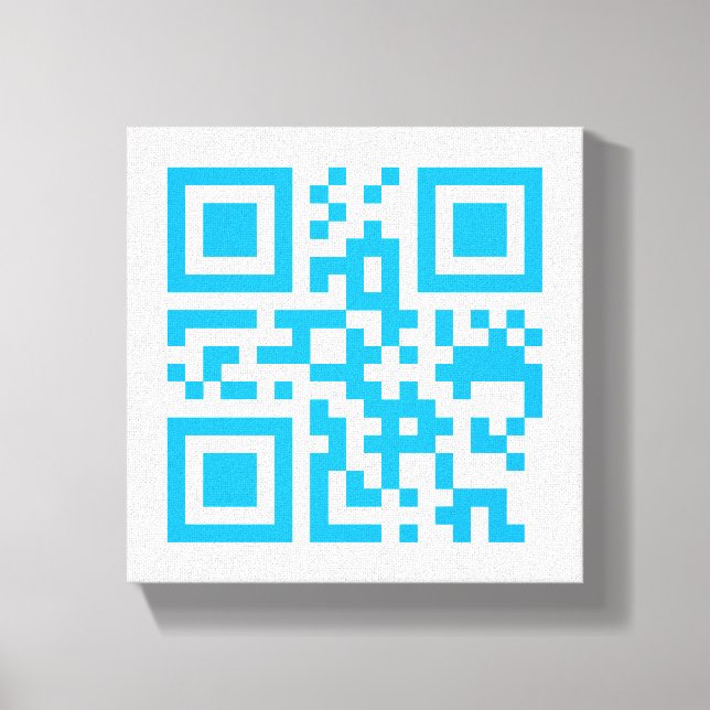 Código QR Visual na Canvas Premium (Gloss) (Frente)