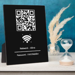Código QR Wifi Personalizado | Placa Moderna de Se