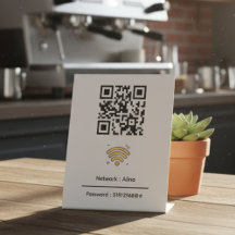 Código QR Wifi Personalizado | Senha de rede moder