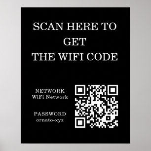 Código WiFi QR Poster - Procurar acesso