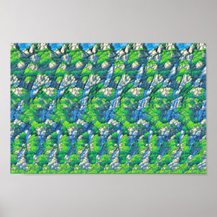 Coelhinho bonito com guarda-chuva - impressão 3D o