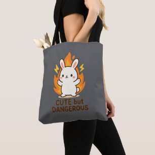 Coelhinho bonito, mas perigoso   Kawaii Tote Bag