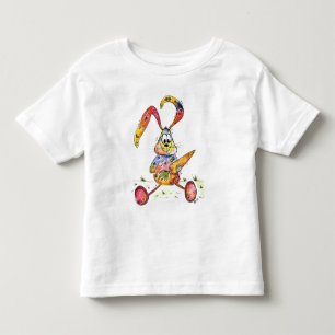 Coelhinho Colorido Branco Bonito com T-Shirt Cenou
