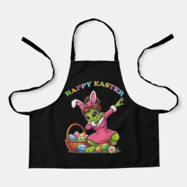Coelhinho de Páscoa Alien Divertido Dabbing Ovo de