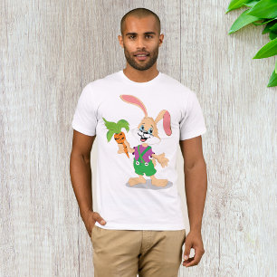 Coelhinho De Páscoa Com T-Shirt De Carrot Mens