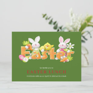 Coelhinho de Páscoa com texto engraçado Cartões de