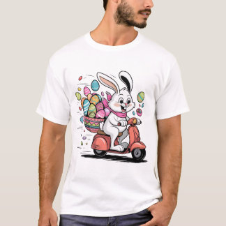 Coelhinho de Páscoa em Camisa de Patinete