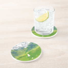 Coelhinho Fofo em Porta-Copos de Arenito de Mounta